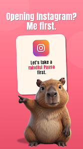 PAUSE gently intercepts Instagram with a mindful pause